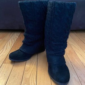 Steve Madden Aspen sweater wedge boot